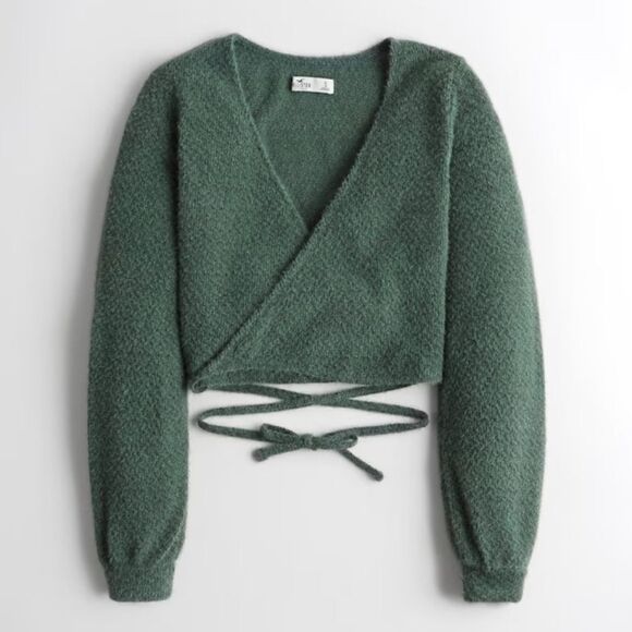 Hollister Sweaters - Hollister Wrap Eyelash Crop Sweater